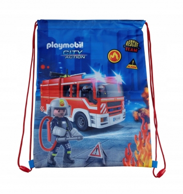 Спортна чанта, Astra, PL-03, Playmobil, Пожарна, 44 x 33 см