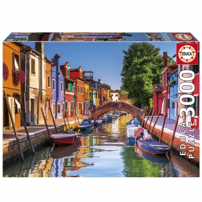 Puzzle, Educa, Burano, Italia, 3000 piese