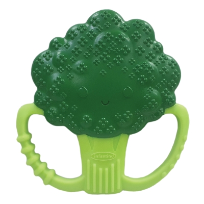 Jucarie de dentitie din silicon pentru bebelusi, Infantino, Broccoli