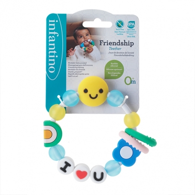 Silicone baby teether, Infantino, I love you