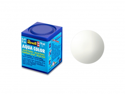 Acrylic paint, Revell, Aqua Color, White gloss, 18 ml