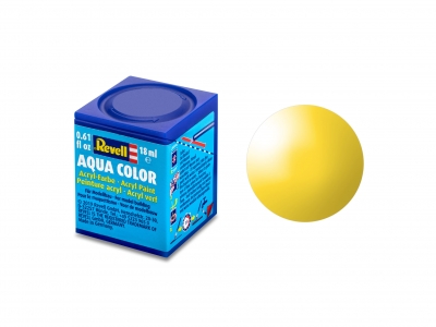 Vopsea acrilică, Revell, Aqua Color, Galben lucios, 18 ml