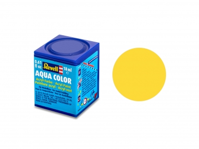Vopsea acrilică, Revell, Aqua Color, Galben mat, 18 ml