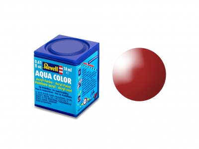 Acrylic paint, Revell, Aqua Color, Fire Red Gloss, 18 ml