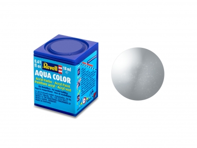 Vopsea acrilică, Revell, Aqua Color, Argintiu metalizat, 18 ml