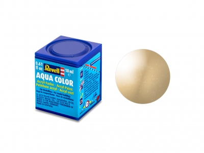 Vopsea acrilică, Revell, Aqua Color, Auriu metalizat, 18 ml
