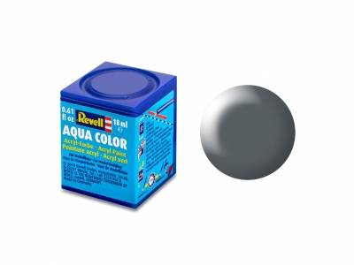 Vopsea acrilică, Revell, Aqua Color, Gri închis mătăsos, 18 ml