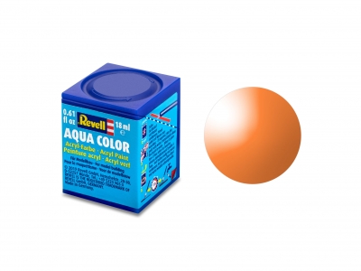 Vopsea acrilică, Revell, Aqua Color, Portocaliu pur, 18 ml