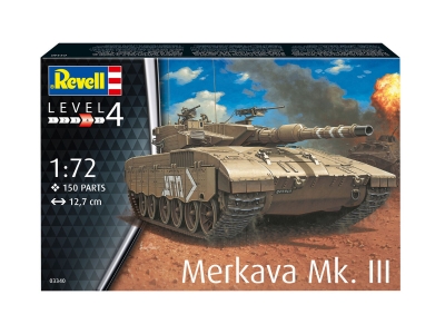 Macheta de asamblat tanc Revell Merkava Mk.III, 24.3 cm