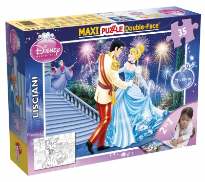 Puzzle, Lisciani, Cinderella, Double-sided puzzle 35 pieces