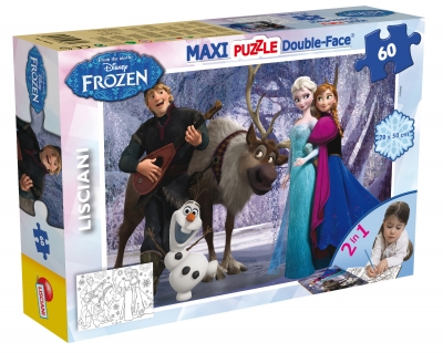 Puzzle, Lisciani, Frozen, Music and entertainment, Double-sided puzzle 60 pieces