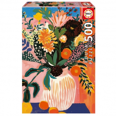 Puzzle, Educa, Flori Boho, 500 de piese