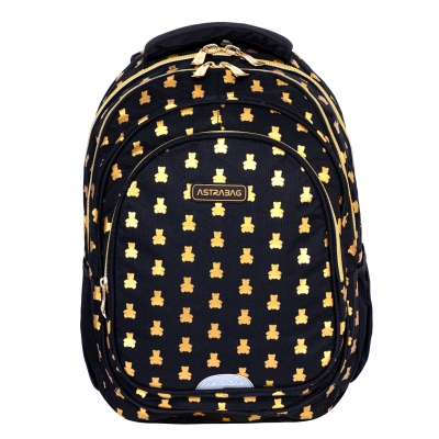 School backpack ASTRABAG Golden Bears, AB300, 42 x 30 x 19 cm