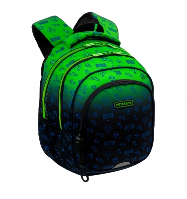 School backpack, Astra, Ombre football, AB300, 42 x 30 x 19 cm