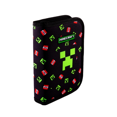 Single pencil case without accessories, Astra, Minecraft TNT, AC1, 20 x 14 x 3.5 cm