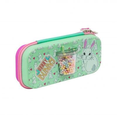 3D Foam Pencil Case, Astra, Animals, Bunny, 23.3 x 9.5 x 4.5 cm