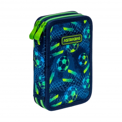 Double vanity case with accessories, Astra, Football, AC21, 20.5 x 13 x 4.5 cm
