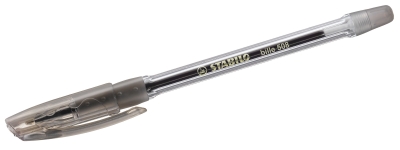 Ballpoint pen with cap, Stabilo, Bille F, Black