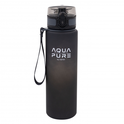 Water bottle, Astra, Aqua Pure, Black, 600 ml