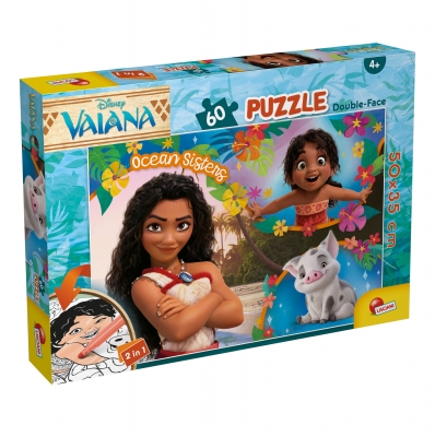 Puzzle, Lisciani, Moana 2, puzzle fata-verso, 60 de piese