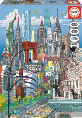 Puzzle, Educa, New York, Carlo Stanga, 1000 pieces