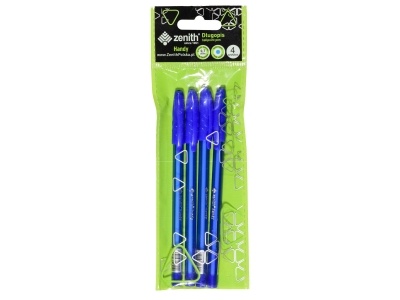 Set pix Zenith, Handy 0,7 mm, 4 buc, Albastru