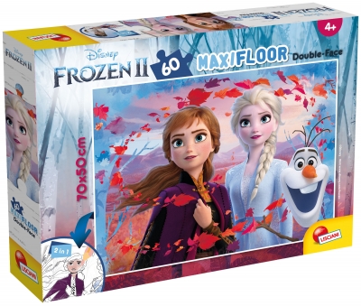 Puzzle, Lisciani, Frozen 2, Double-sided puzzle 60 pieces