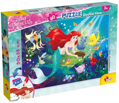 Puzzle, Lisciani, Ariel, Double-sided puzzle 60 pieces