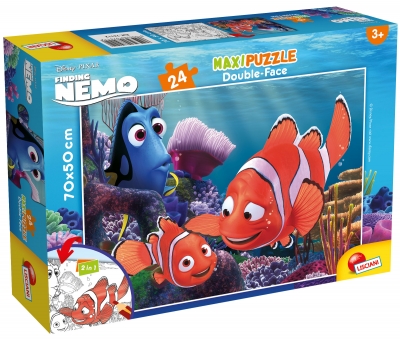 Пъзел, Lisciani, Disney, Немо, Двулицев пъзел 24 части