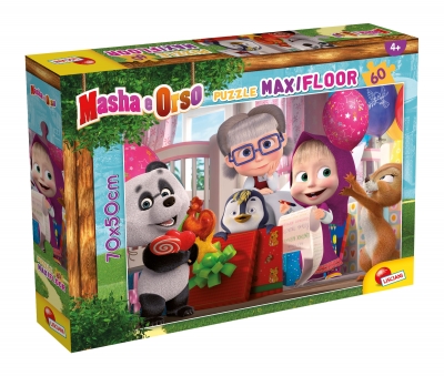 Puzzle, Lisciani, Masha and the Bear, Let&prime;s have fun, 60 pieces