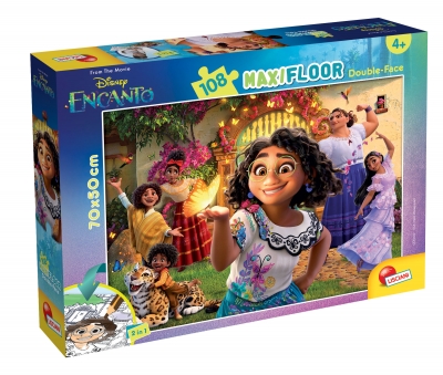 Puzzle cu doua fete Disney Encanto, LISCIANI, 108 piese, 4+ ani, 70x50cm