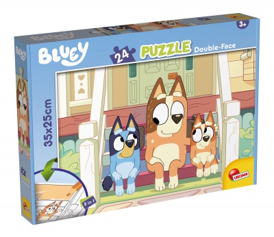 Puzzle, Lisciani, Bluey, Double-sided puzzle 24 pieces
