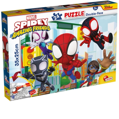 Puzzle, Lisciani, Spidey, Two-faced puzzle 24 pieces