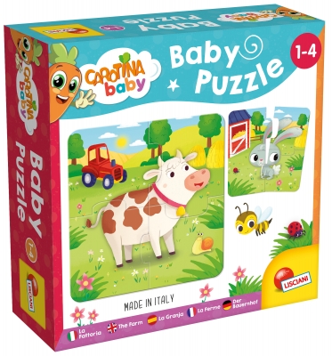 Educational puzzle, Lisciani, Carotina, Farm