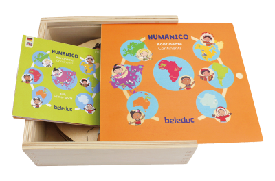 Дървена пъзел игра, Beleduc, Humanico, Континенти, 30 части