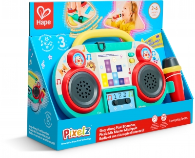 Jucarie interactiva, Hape, Pixelz, Boombox