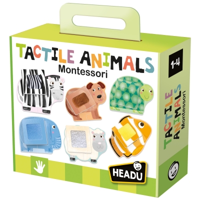 Educational Puzzle, Headu Montessori, Touch and Explore, Animals