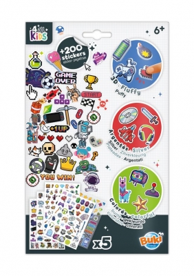Sticker set, Buki France, Games
