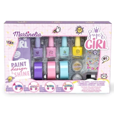 Manicure set with bracelets, Martinelia, Super Girl, 12 pieces