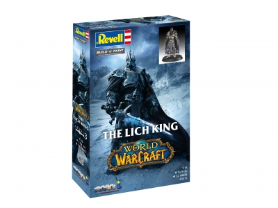 Model de asamblare, Revell, World of Warcraft, Set cadou Regele Lich, 55 de piese
