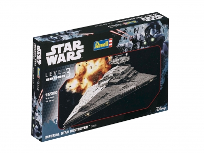 Model de asamblare, Revell, Star Wars, Distrugătorul Stelar Imperial, 21 de piese