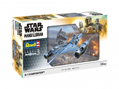Model de asamblare, Revell, Star Wars, N-1 Starfighter, Mandalorianul, 77 de piese