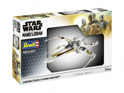 Model de asamblare, Revell, Star Wars, X-Wing Fighter: Mandalorianul lui Carson Teva, 38 de piese