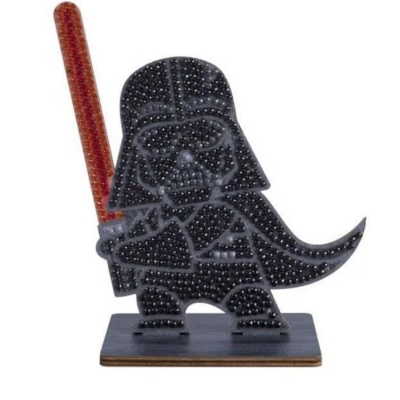 Diamond Embroidery Kit, Craft Buddy, Crystal Art Buddies, Darth Vader, 7 Pieces