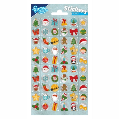 Stickers, Totum, Christmas, 60 pieces