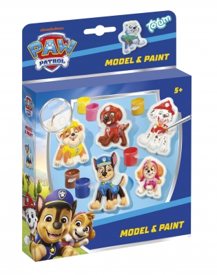 Creative set, Totum, Model and paint, Paw Patrol