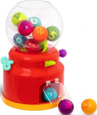 Children′s game, Battat, Dispenser for balls, Colors and numbers, 19 x 23 x 29 cm