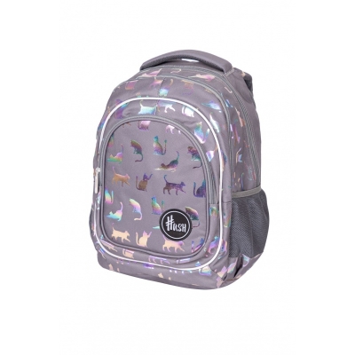 Rucsac de scoala, Astra, AB330, Hash, Efect holografic, 39 x 28 x 15 cm, Multicolor