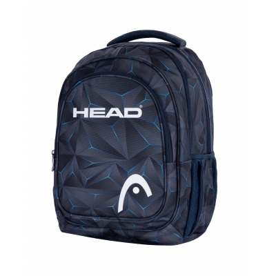 Rucsac pentru scoala, motiv geometric, HEAD AB300-3DBE Blue Lava
