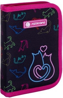 Penar cu accesorii, Astra, Dragoste de pisica, 20 x 14 x 3.5 cm